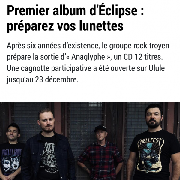 Photo Press Eclipse Rock Français